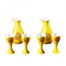 (酒具)바이주 술잔 세트 (도자기, 2+4set, 5종 디자인)