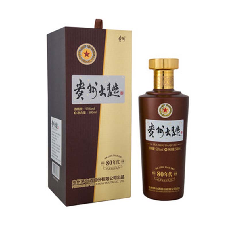 [정품]마오타이 귀주대곡80년대(贵州茅台,贵州大曲80年代) 500ml 53%vol