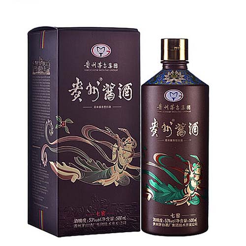 [정품]마오타이. 귀주장주,칠교(贵州茅台.贵州酱酒,七窖) 500ml 53%vol