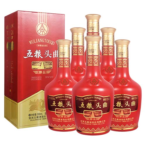 [정품]우량예. 오량두곡,순품(五粮液. 五粮头曲,醇品) 42%vol/52%vol. 500ml