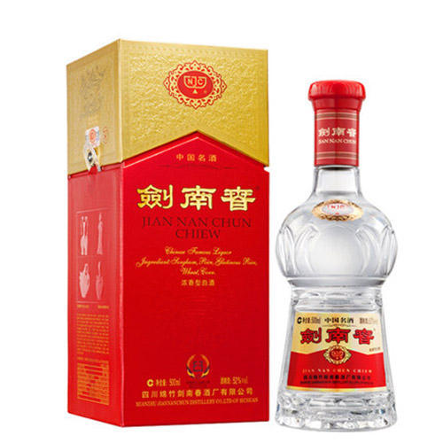 [정품]젠난춘(剑南春) 수정검(水晶剑) 52%vol. 500ml