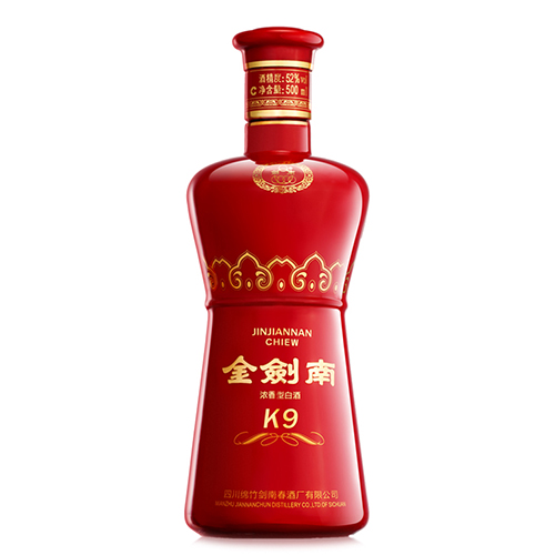 [정품]젠난춘. 금검남K9(剑南春. 金剑南 K9) 52%vol, 500ml