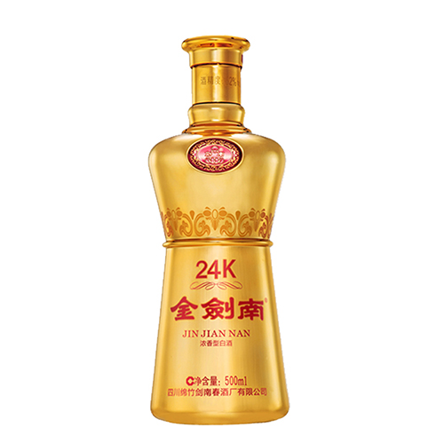 [정품]젠난춘. 금검남24K(剑南春. 金剑南24K) 52%vol, 500ml