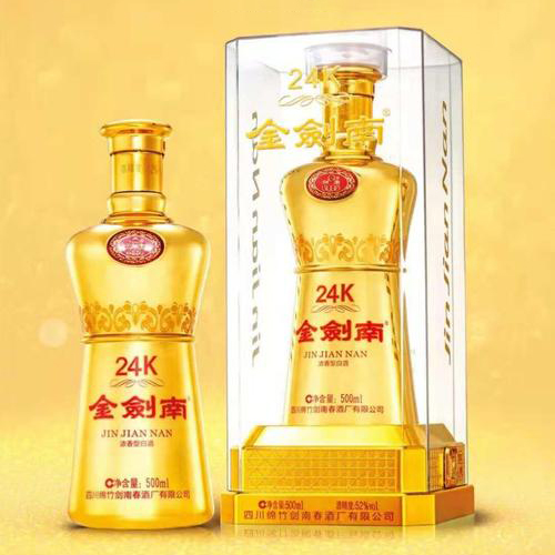 [정품]젠난춘. 금검남24K(剑南春. 金剑南24K) 52%vol, 500ml
