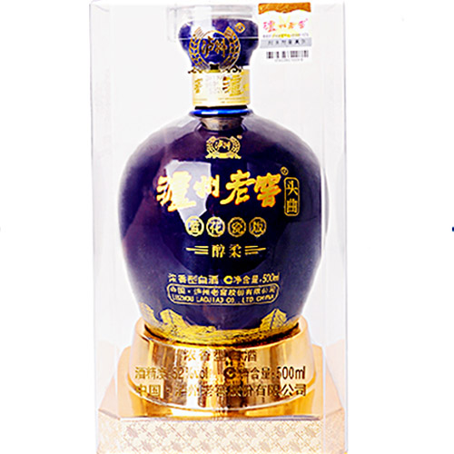 [정품]루저우라오자오(泸州老窖) 두곡람화자판(头曲蓝花瓷版) 순유(醇柔) 52%vol, 500ml