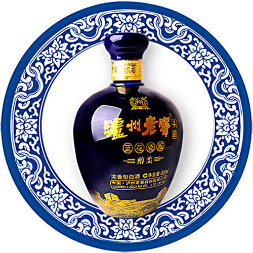 [정품]루저우라오자오(泸州老窖) 두곡람화자판(头曲蓝花瓷版) 순유(醇柔) 52%vol, 500ml