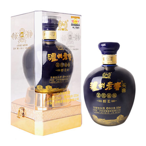 [정품]루저우라오자오(泸州老窖) 두곡람화자판(头曲蓝花瓷版) 순유(醇柔) 52%vol, 500ml