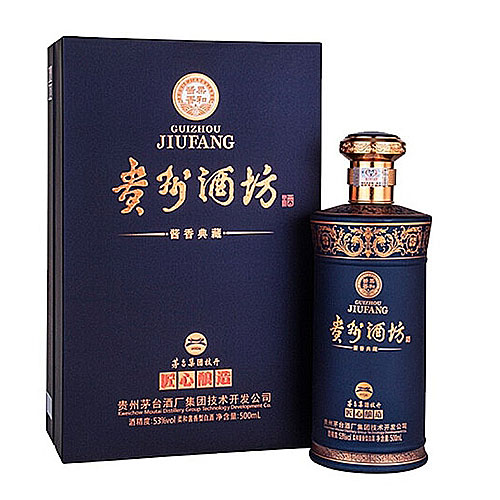 [정품]마오타이. 귀주주방,장향전장(贵州茅台. 贵州酒坊,酱香典藏) 500ml 53%vol