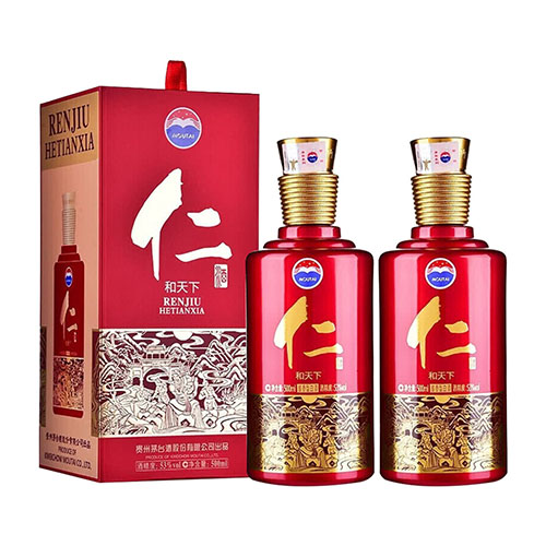 [정품]마오타이. 인주,화천하(贵州茅台. 仁酒,和天下) 500ml 53%vol