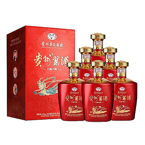 [정품]마오타이. 귀주장주,칠교육순(贵州茅台.贵州酱酒,七窖六顺) 500ml 53%vol