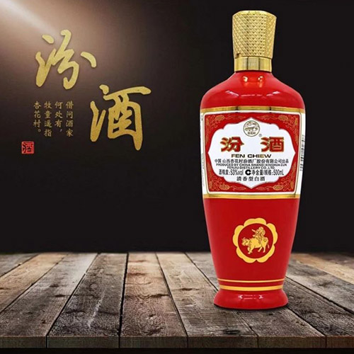 [정품]펀주, 홍병파분(汾酒  红瓶玻汾) 500ml 53%Vol
