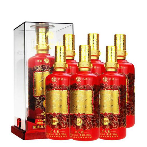 [정품]시펑주, 홍칠채12년(西凤酒, 红七彩12年) 500ml, 52%Vol