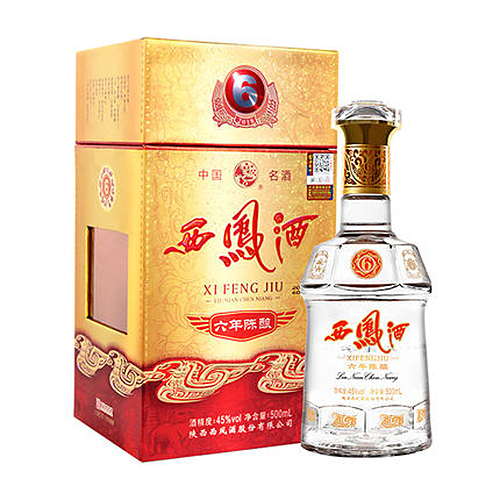 [정품]시펑주, 진양6년(西凤酒. 陈酿六年) 500ml, 45%Vol