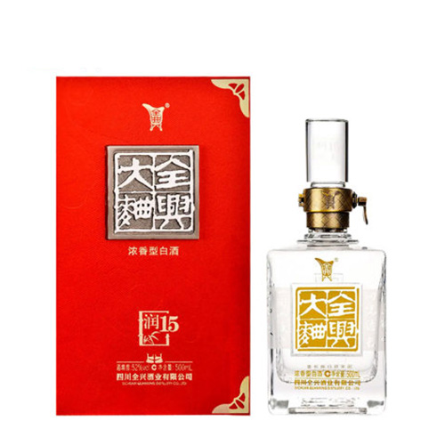 [정품]첸싱다취, 윤15 (全兴大曲, 润15) 500ml, 52%Vol