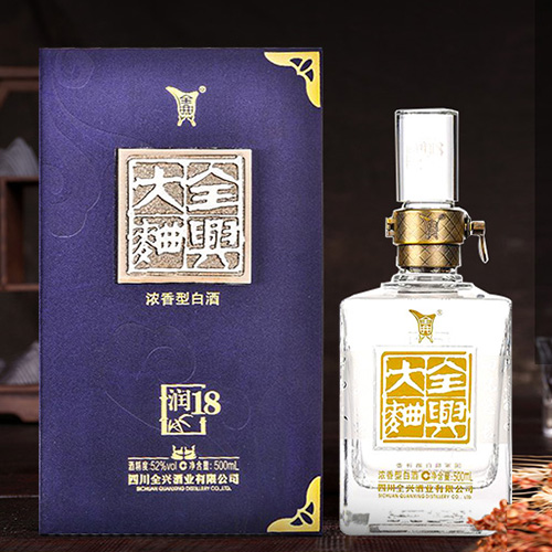 [정품]첸싱다취, 윤18 (全兴大曲, 润18) 500ml, 52%Vol