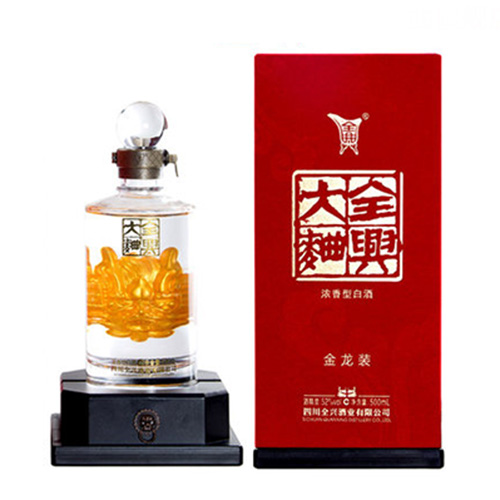 [정품]첸싱다취, 금용장(全兴大曲, 金龙装) 500ml, 52%Vol