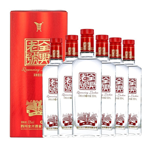 [정품]첸싱다취, 전흥노호대곡,십이순(全兴大曲, 全兴老号大曲,十二顺) 500ml, 52%Vol