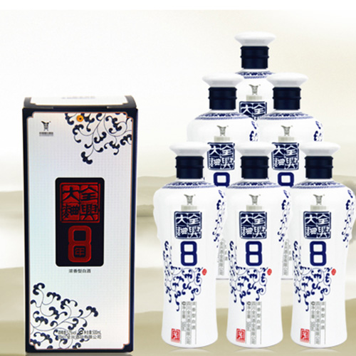 [정품]첸싱다취, 청화8(全兴大曲, 青花8) 500ml, 52%Vol