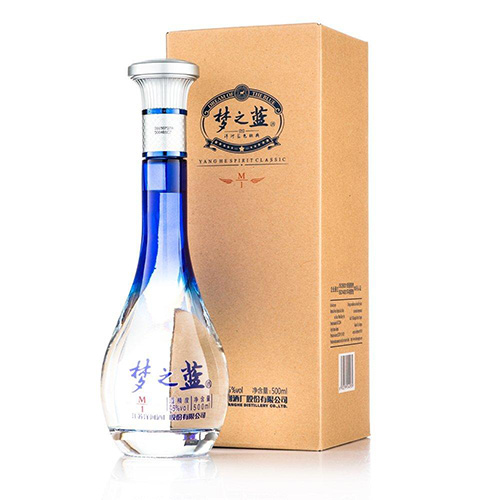 [정품]양허란스징덴, 몽지람 M1 (洋河蓝色经典, 梦之蓝M1) 500ml, 45/52%Vol