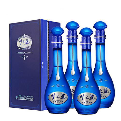 [정품]양허란스징덴, 몽지람M6 (洋河蓝色经典, 梦之蓝M6) 500ml, 40.8/52%Vol