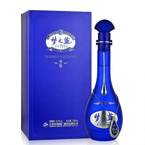 [정품]양허란스징덴, 몽지람M6 (洋河蓝色经典, 梦之蓝M6) 500ml, 40.8/52%Vol