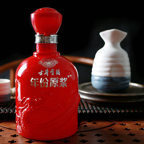 [정품]구징공주, 년분원장.행복판(古井贡酒, 年份原浆幸福版) 500ml, 50%Vol