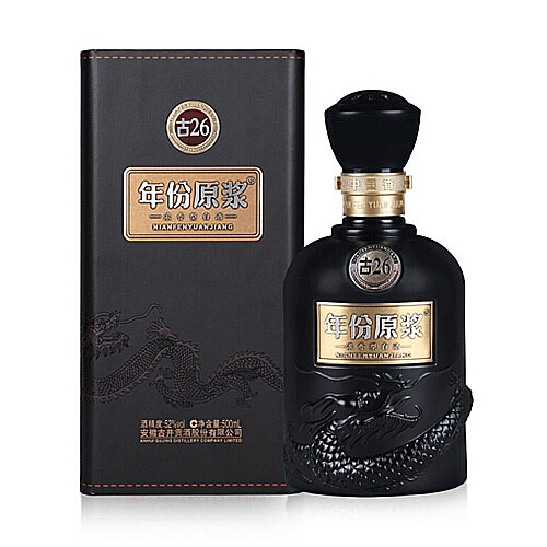 [정품]구징공주(古井贡酒).년분원장,고26(年份原浆.古26) 500ml, 52%Vol