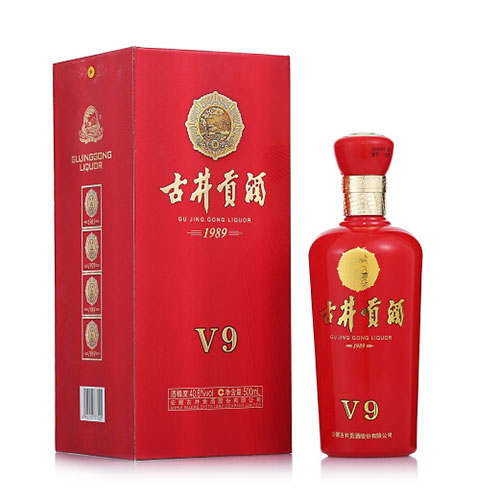 [정품]구징공주, V9(古井贡酒 V9) 500ml, 40.6%Vol