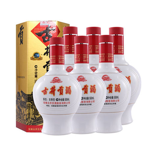 [정품]구징공주, 육각공(古井贡酒.六角贡) 500ml, 45%Vol