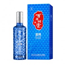 [정품]바이니엔후투. 람순(百年糊涂,蓝纯) 500ml, 52%Vol
