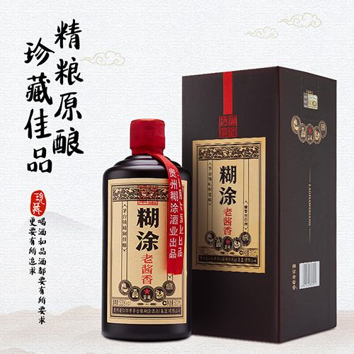 [정품]바이니엔후투. 노장향 감장일성(百年糊涂,老酱香鉴藏一星) 500ml, 53%Vol