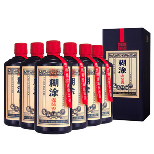 [정품]바이니엔후투. 노장향진장(百年糊涂,老酱香陈藏) 500ml, 52%Vol