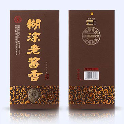 [정품]바이니엔후투. 호도노장향18(百年糊涂,糊涂老酱香18) 500ml, 52%Vol