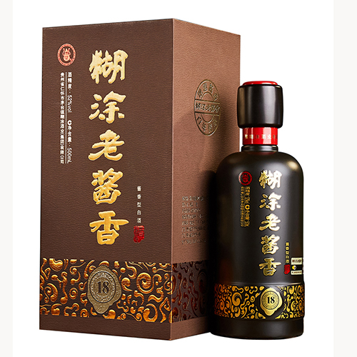 [정품]바이니엔후투. 호도노장향18(百年糊涂,糊涂老酱香18) 500ml, 52%Vol