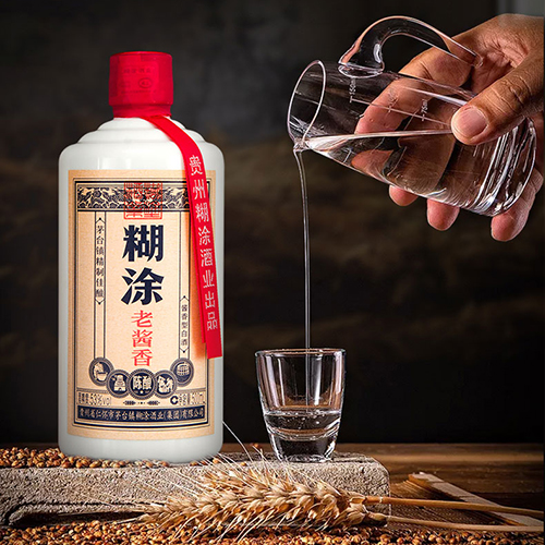 [정품]바이니엔후투. 노장향진양(百年糊涂,老酱香陈酿) 500ml, 53%Vol
