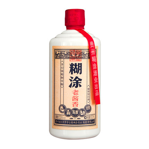 [정품]바이니엔후투. 노장향진양(百年糊涂,老酱香陈酿) 500ml, 53%Vol
