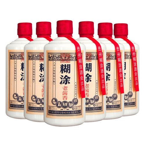 [정품]바이니엔후투. 노장향진양(百年糊涂,老酱香陈酿) 500ml, 53%Vol