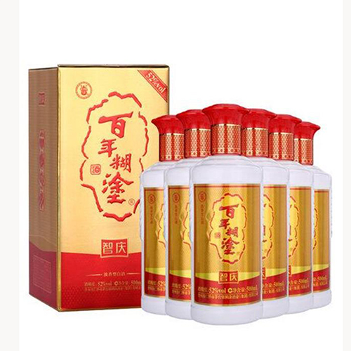 [정품]바이니엔후투. 지경(百年糊涂,智庆) 500ml, 52%Vol