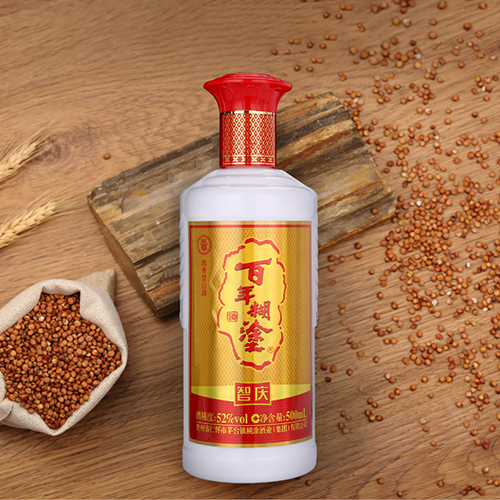 [정품]바이니엔후투. 지경(百年糊涂,智庆) 500ml, 52%Vol