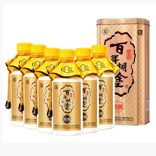 [정품]바이니엔후투. 은세기미장(百年糊涂, 银世纪微酱) 450ml, 38%/52%Vol