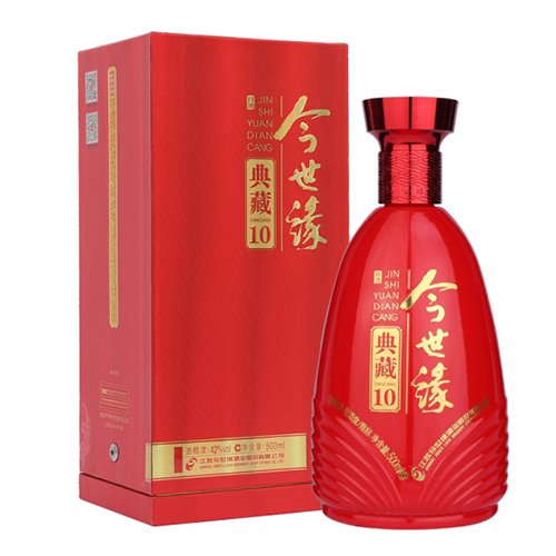 [정품]진스옌. 전장10년(今世缘, 典藏 10年) 500ml, 42%Vol