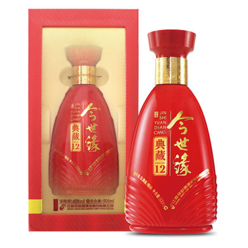 [정품]진스옌. 전장12년(今世缘, 典藏12年) 500ml, 42%Vol