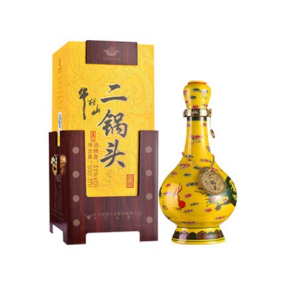 [정품]뉘우란산(牛栏山) 이과두경전황룡(二锅头经典黄龙) 500ml, 52%Vol
