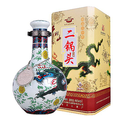 [정품]우란산. 이과두,진품30청룡(牛栏山.二锅头,珍品30 青龙) 500ml, 53%Vol
