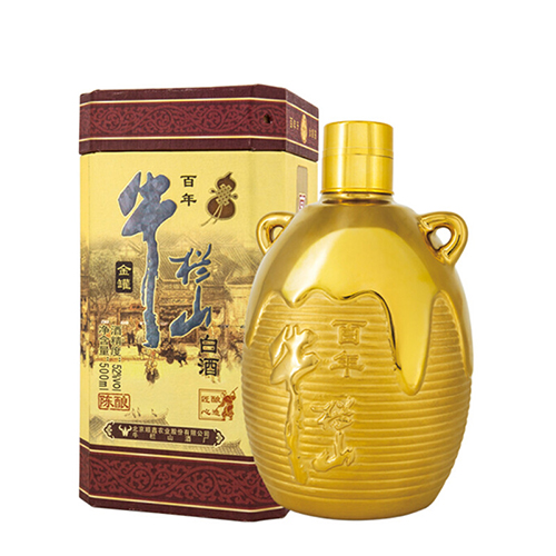 [정품]우란산. 이과두,진양금관장(牛栏山.二锅头,陈酿金罐装) 500ml, 52%Vol