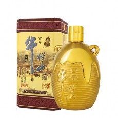 [정품]우란산. 이과두,진양금관장(牛栏山.二锅头,陈酿金罐装) 500ml, 52%Vol