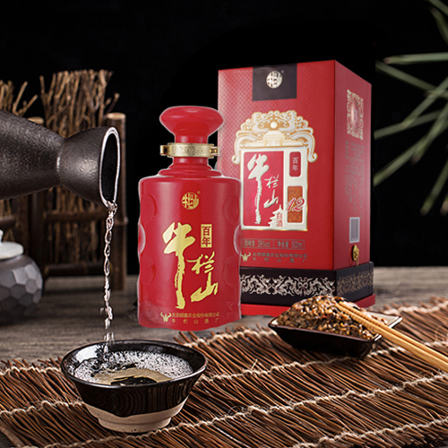[정품]우란산. 백년홍12(牛栏山. 百年红12) 500ml, 39%Vol