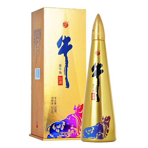 [정품]우란산. 이과두,금우각첨(牛栏山.二锅头,金牛角尖) 500ml, 52%Vol