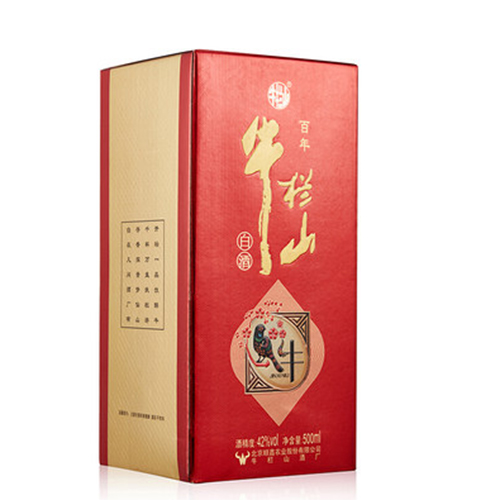 [정품]우란산. 이과두,금희우(牛栏山.二锅头,金喜牛) 500ml, 42%Vol