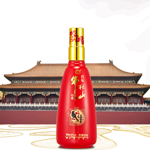 [정품]우란산. 이과두,금희우(牛栏山.二锅头,金喜牛) 500ml, 42%Vol